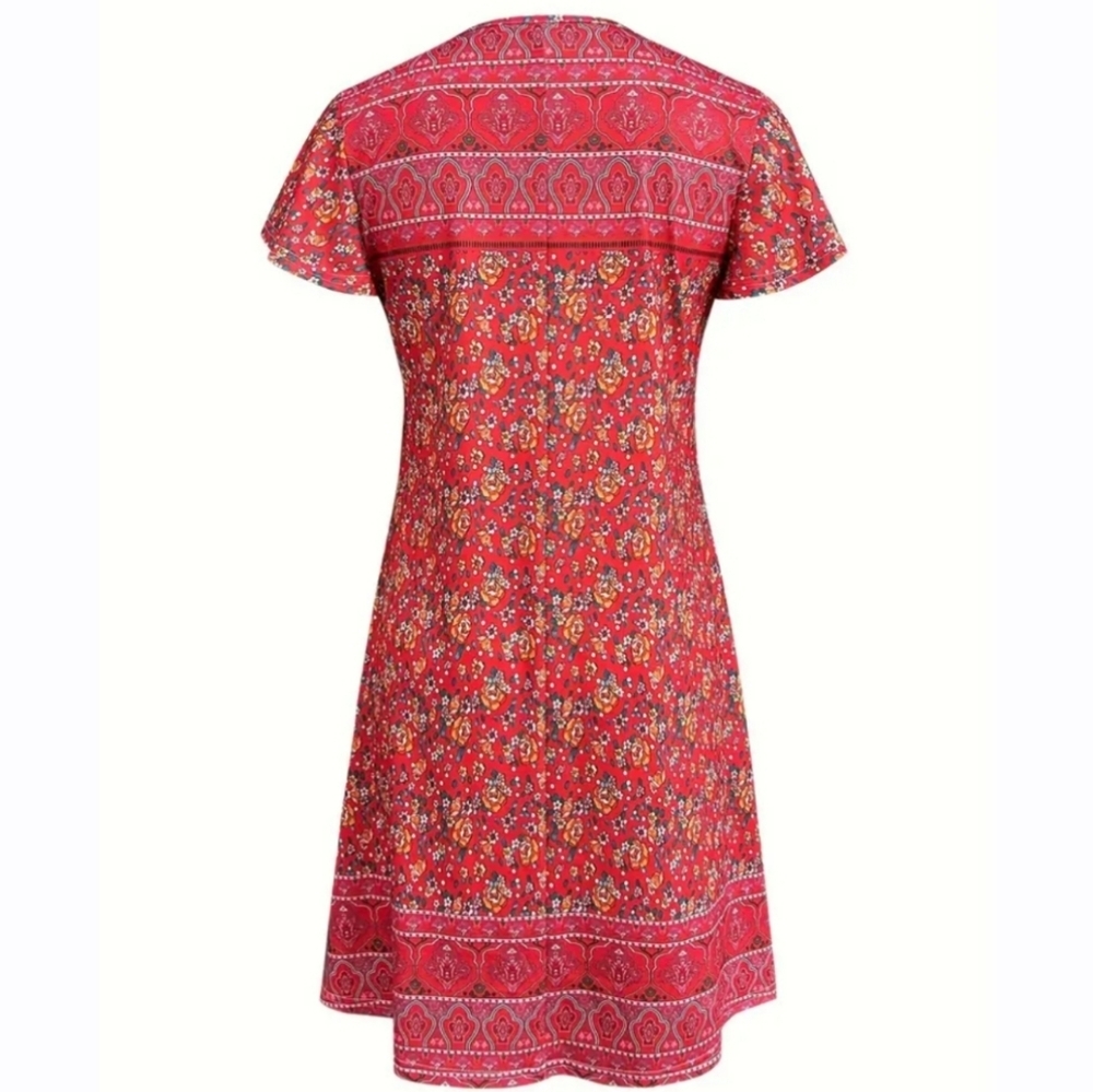 Ruby Gypsy Boho Dress - Picture 4 of 7